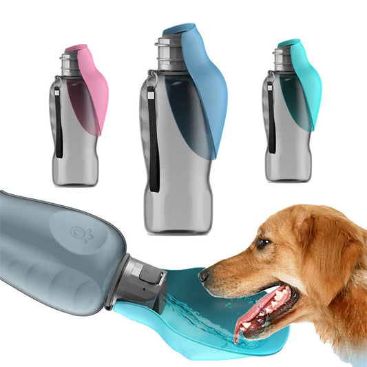 800ml Dogs Water Bottle Portable High Capacity Leakproof Pet Foldable Drinking Bowl Outdoor Walking Supplies - Jolly Lulu Pets