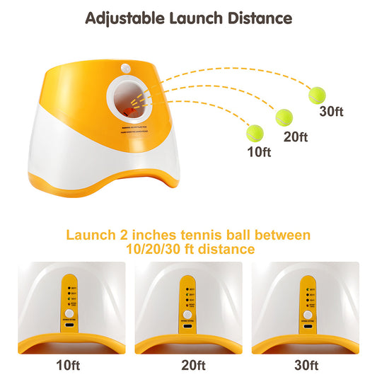 Automatic dog ball launcher for large breeds on grass