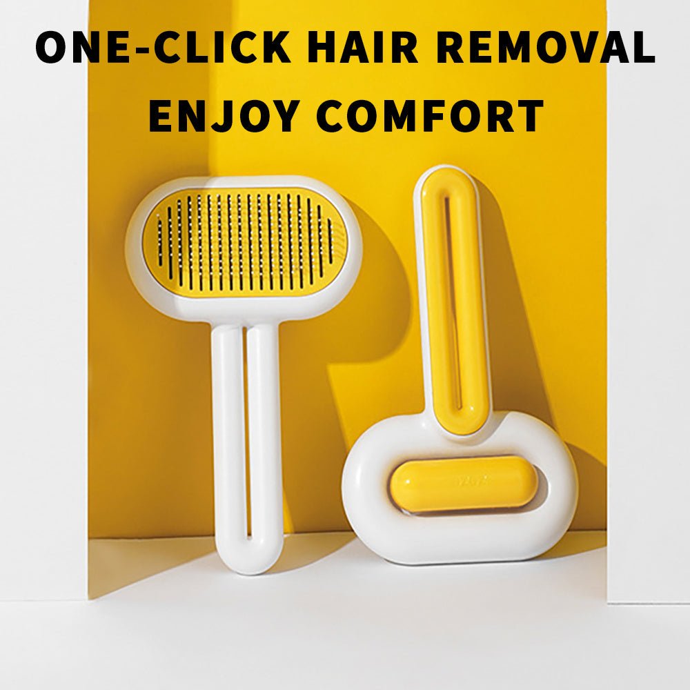 Cat & Dog Grooming Brush – Pet Hair Cleaner Comb for Long & Short Hair - Jolly Lulu Pets
