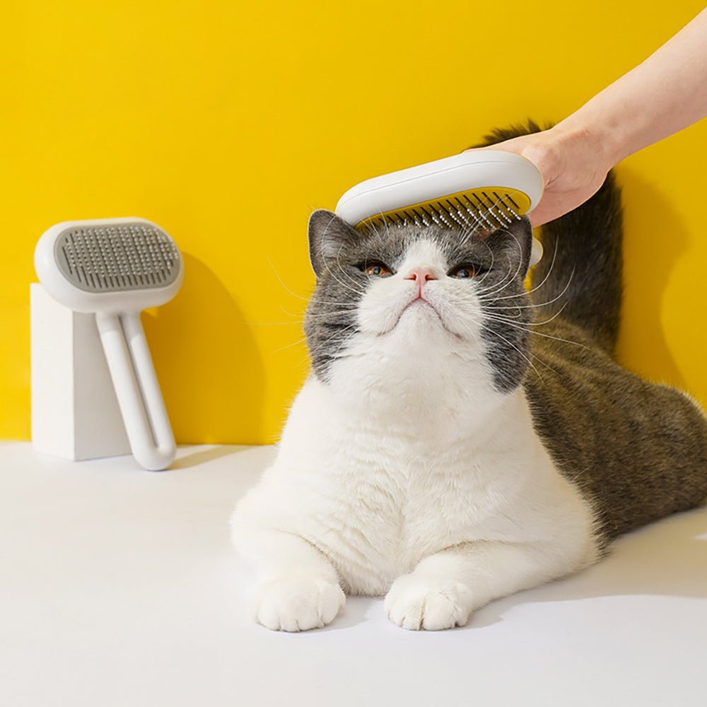 Cat & Dog Grooming Brush – Pet Hair Cleaner Comb for Long & Short Hair - Jolly Lulu Pets