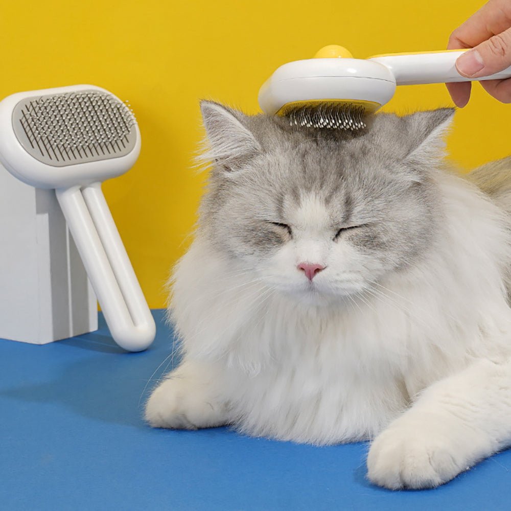 Cat & Dog Grooming Brush – Pet Hair Cleaner Comb for Long & Short Hair - Jolly Lulu Pets