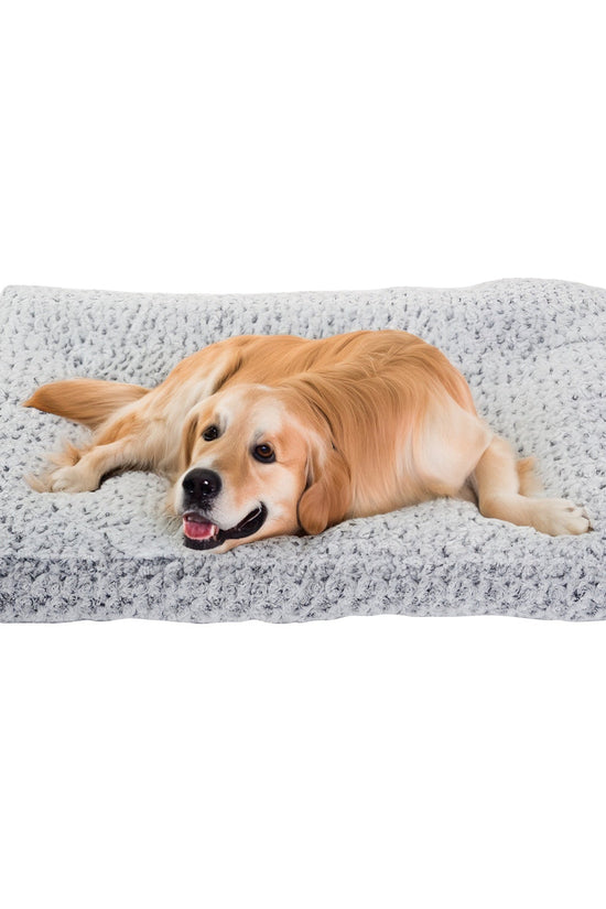Dog Crate Bed Pad – Rose Velvet Plush Pet Bed for Small, Medium, & Large Dogs - Jolly Lulu Pets