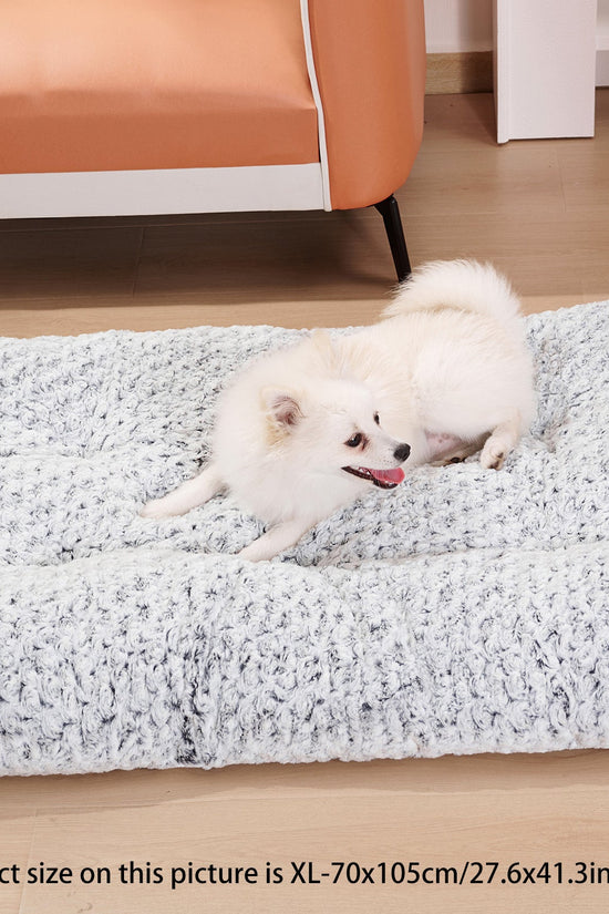 Dog Crate Bed Pad – Rose Velvet Plush Pet Bed for Small, Medium, & Large Dogs - Jolly Lulu Pets