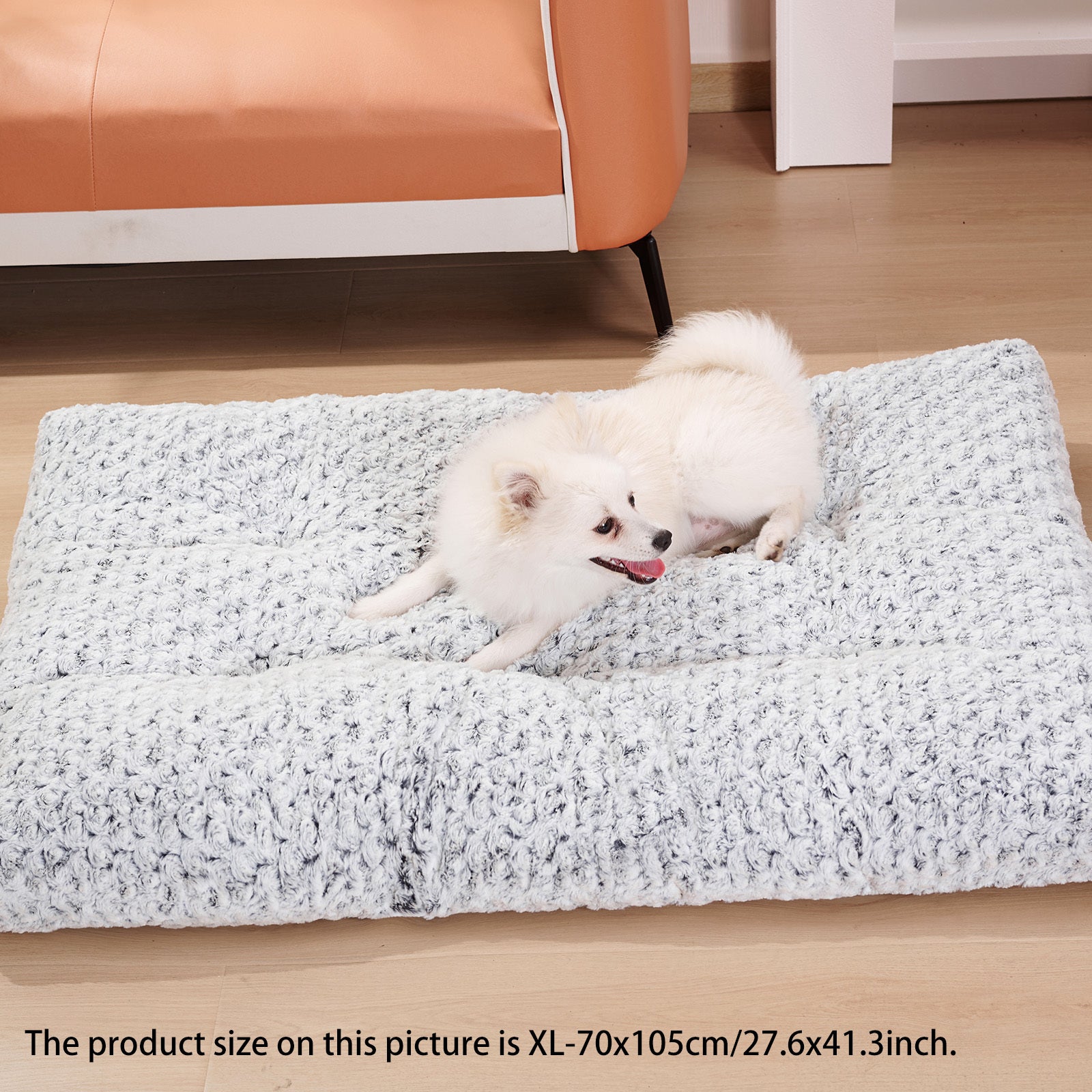 Dog Crate Bed Pad – Rose Velvet Plush Pet Bed for Small, Medium, & Large Dogs - Jolly Lulu Pets