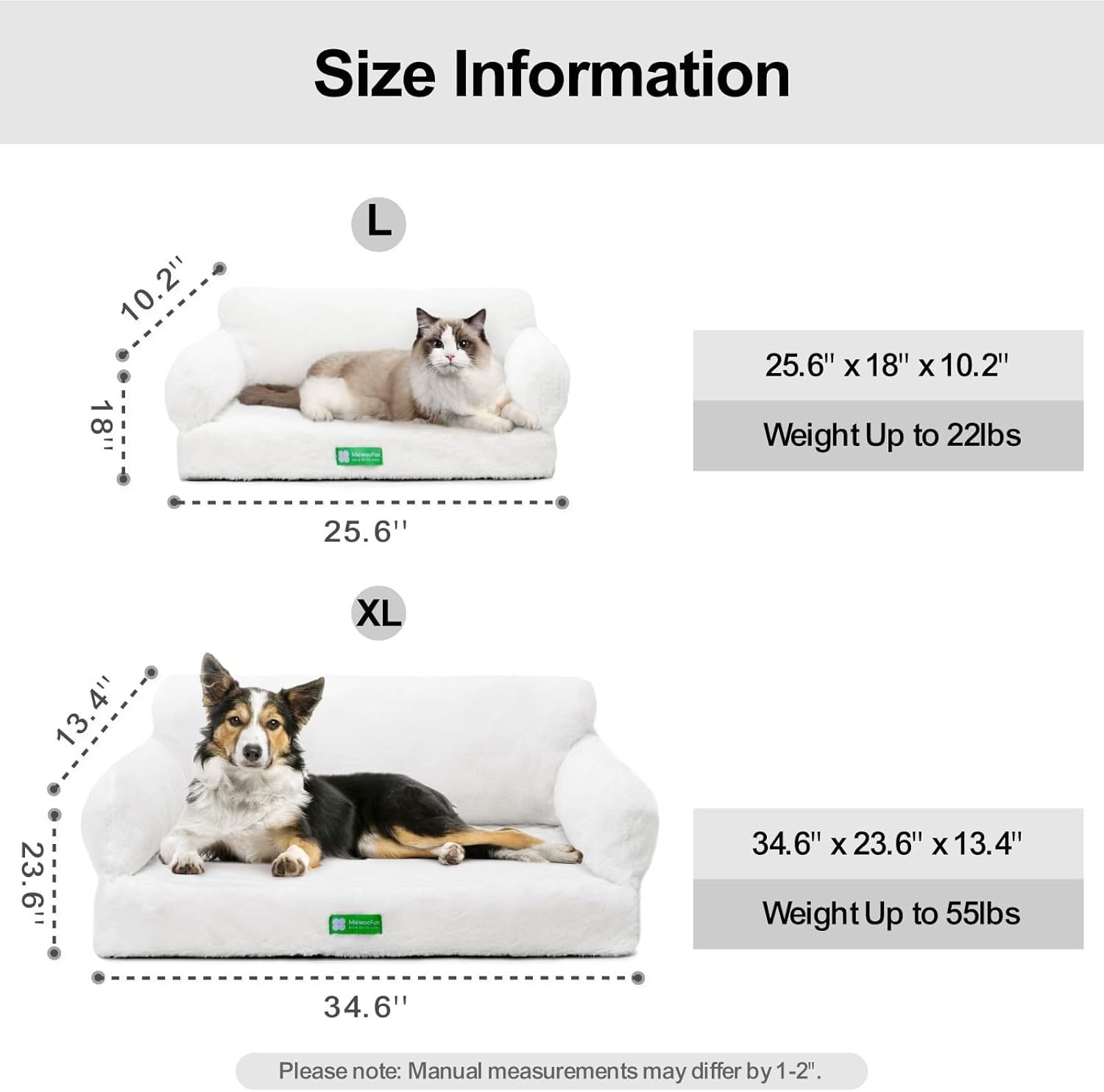 MEWOOFUN Orthopedic Dog Bed For Small Or Medium Dogs - Jolly Lulu Pets
