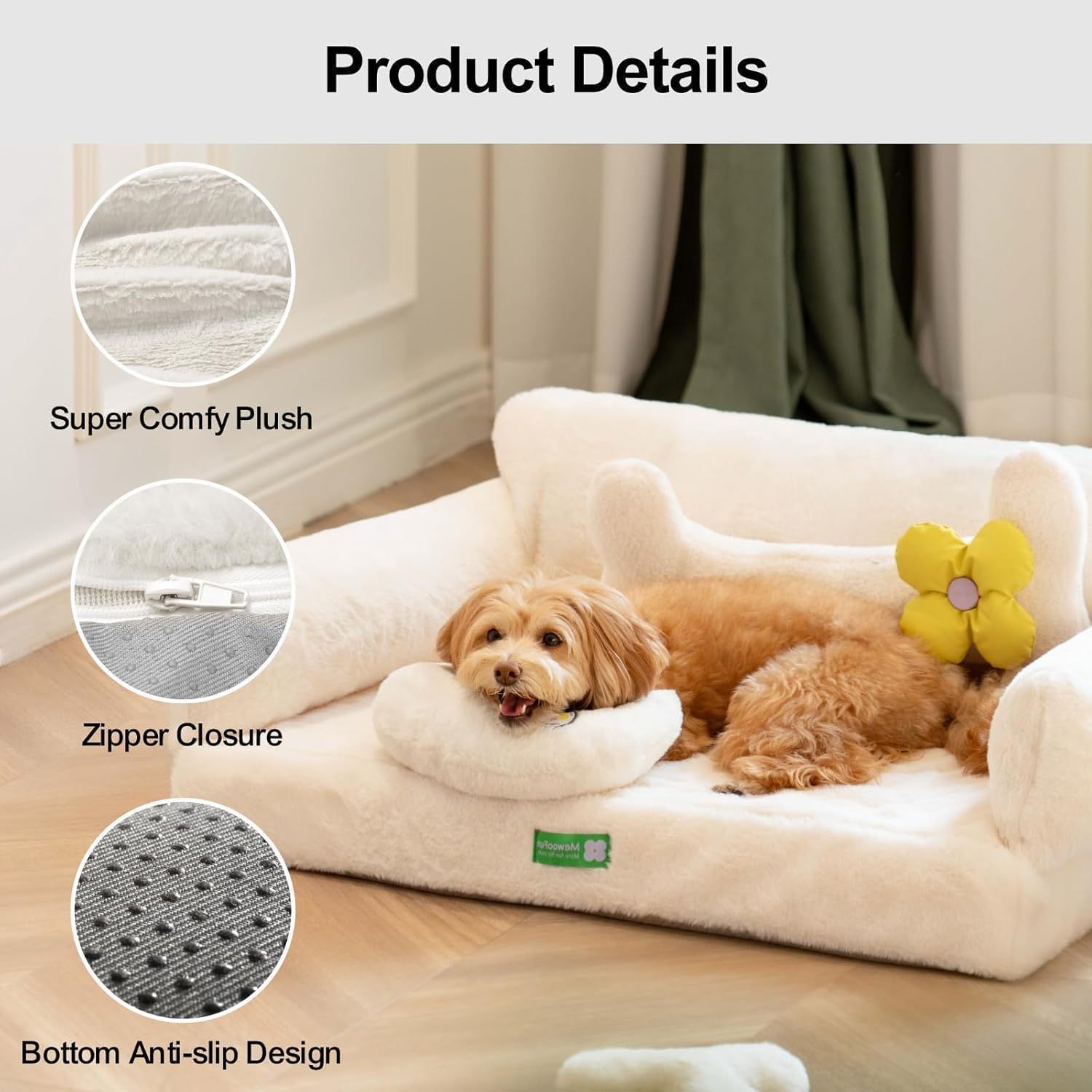 MEWOOFUN Orthopedic Dog Bed For Small Or Medium Dogs - Jolly Lulu Pets