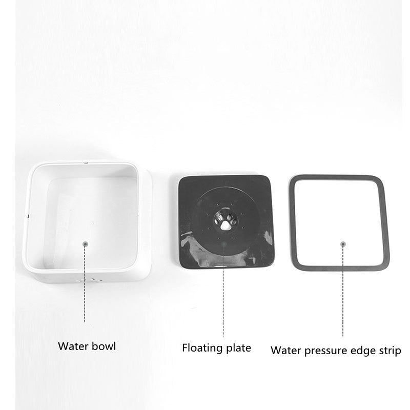 No - Spill Slow Feeder Pet Water Bowl – 2L Splash - Proof Dog & Cat Drinking Bowl - Jolly Lulu Pets