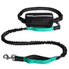 Nylon Reflective Retractable Running Hands - Free Dog Leash – Adjustable Belt & Shock - Absorbing Bungee Leash for Active Dog Owners - Jolly Lulu Pets