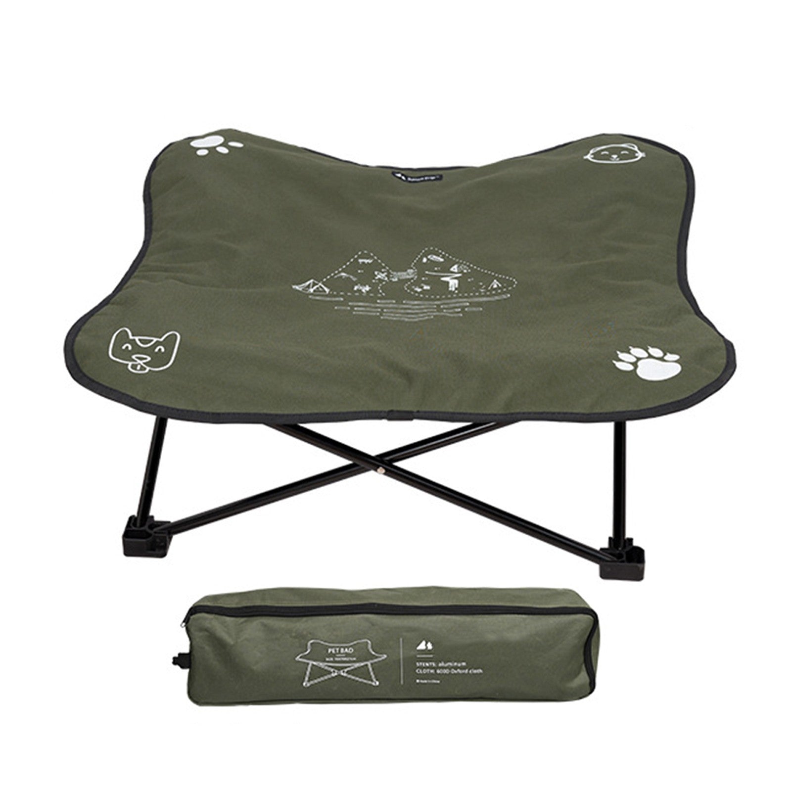 Outdoor Detachable and Washable Pet Folding Bed - Jolly Lulu Pets