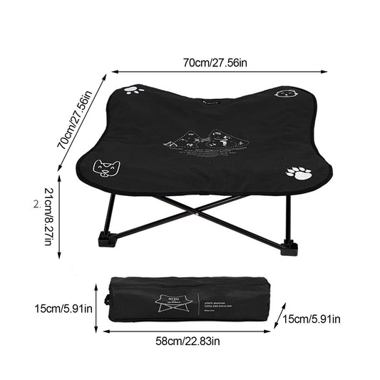 Outdoor Detachable and Washable Pet Folding Bed - Jolly Lulu Pets
