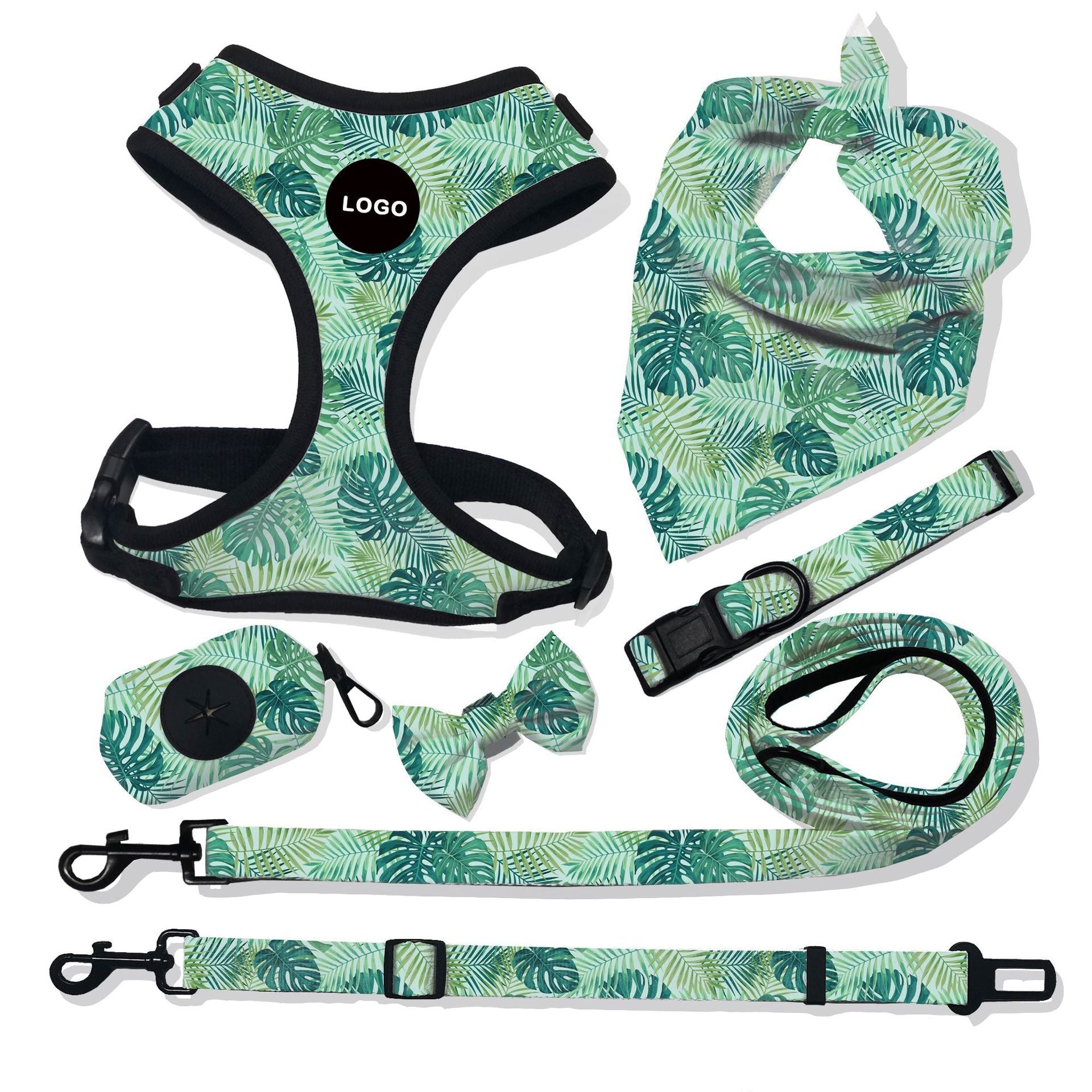 “breathable dog harness and leash set for small to large dogs”

“adjustable no-pull harness with leash in printed styles”

“fashion dog harness vest with matching rope leash”