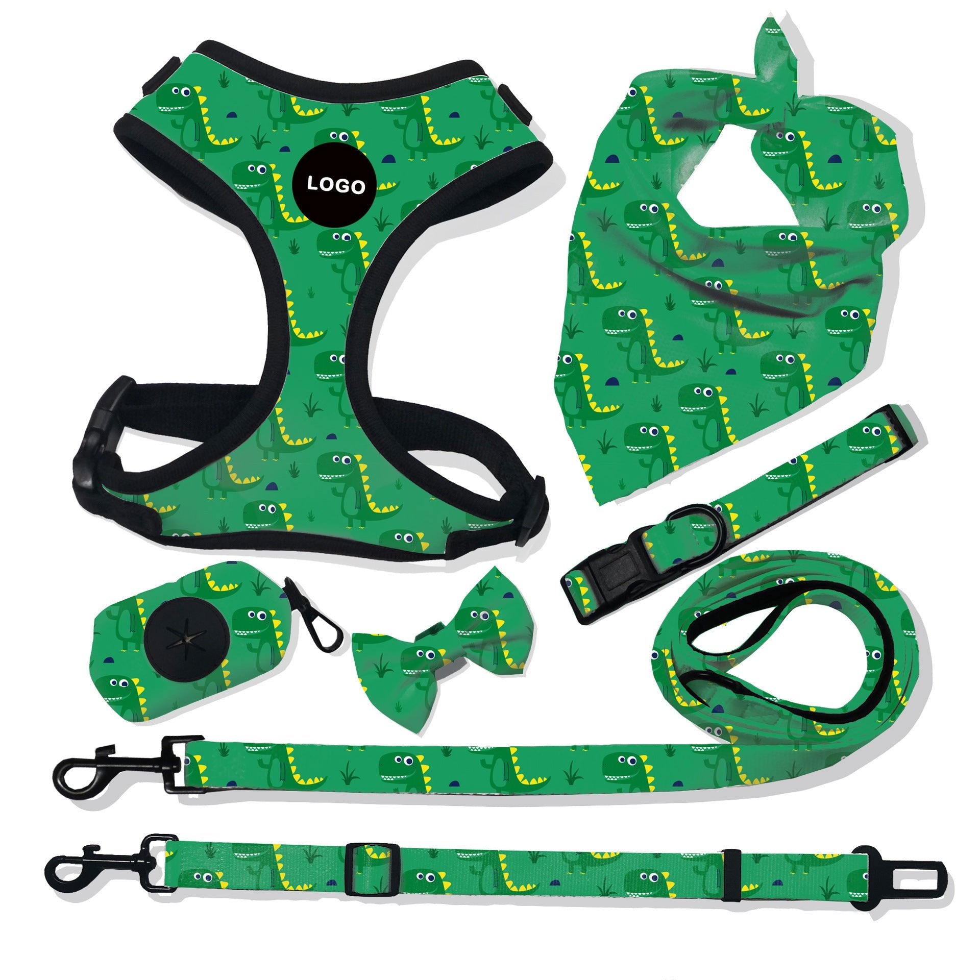 “breathable dog harness and leash set for small to large dogs”

“adjustable no-pull harness with leash in printed styles”

“fashion dog harness vest with matching rope leash”