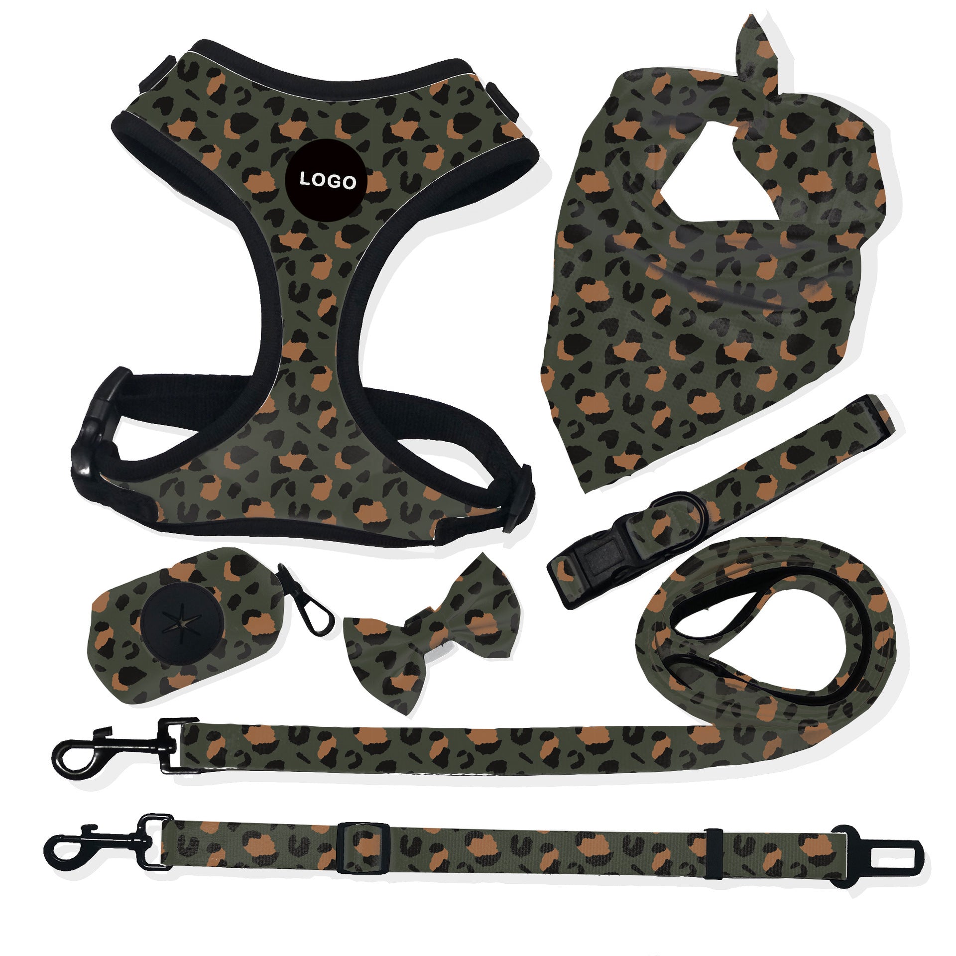 “breathable dog harness and leash set for small to large dogs”

“adjustable no-pull harness with leash in printed styles”

“fashion dog harness vest with matching rope leash”