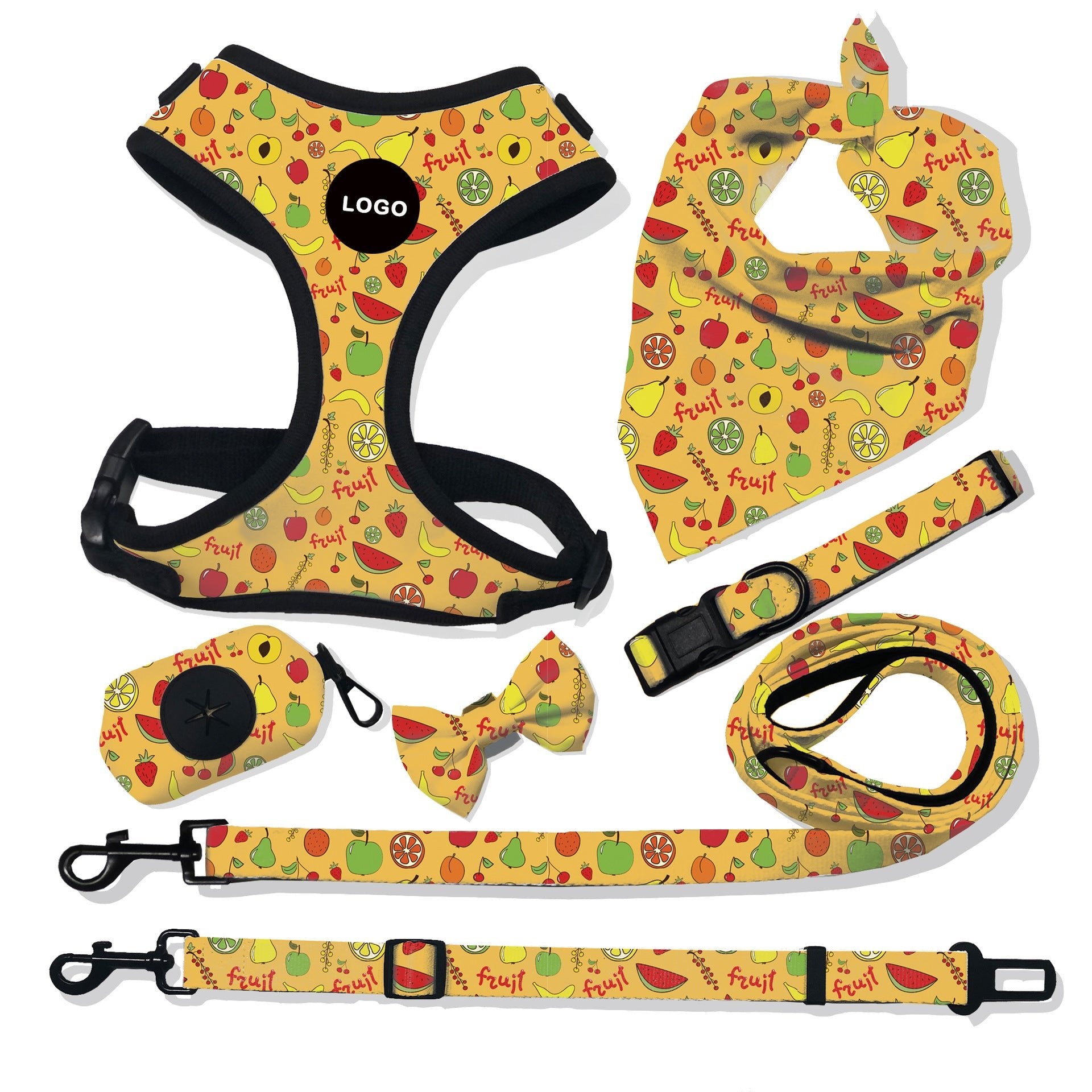 “breathable dog harness and leash set for small to large dogs”

“adjustable no-pull harness with leash in printed styles”

“fashion dog harness vest with matching rope leash”