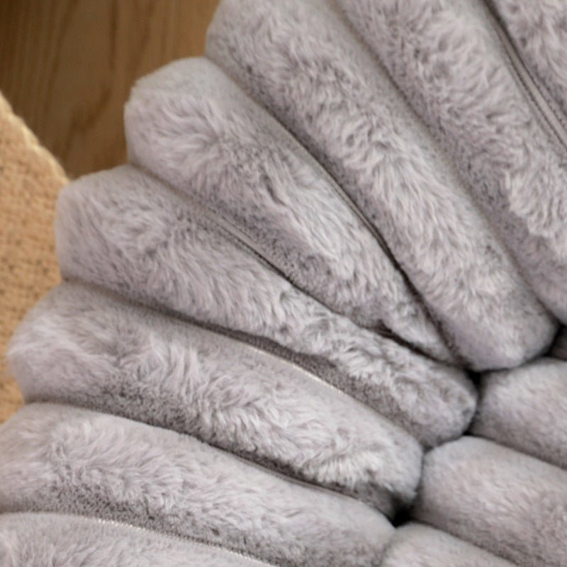 Pet Kennels Long Plush Round Cat Nest – Winter Warm Dog Bed - Jolly Lulu Pets