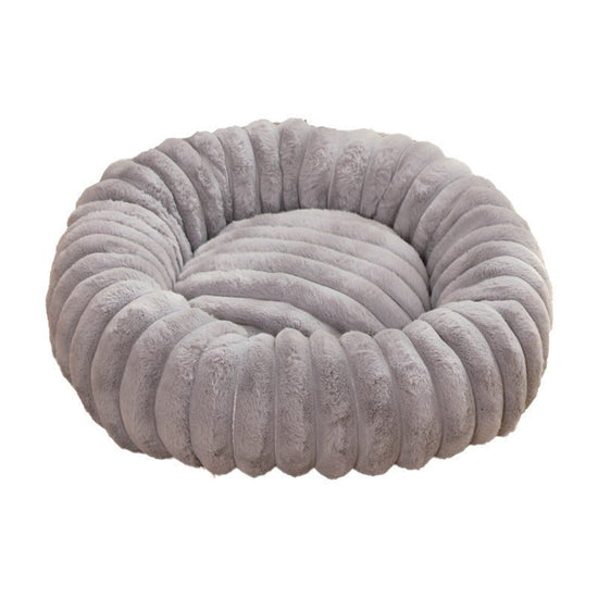 Pet Kennels Long Plush Round Cat Nest – Winter Warm Dog Bed - Jolly Lulu Pets