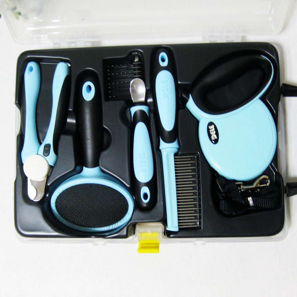 Pet Traction Rope & Grooming Kit – Complete Grooming & Walking Essentials Set for Dogs - Jolly Lulu Pets