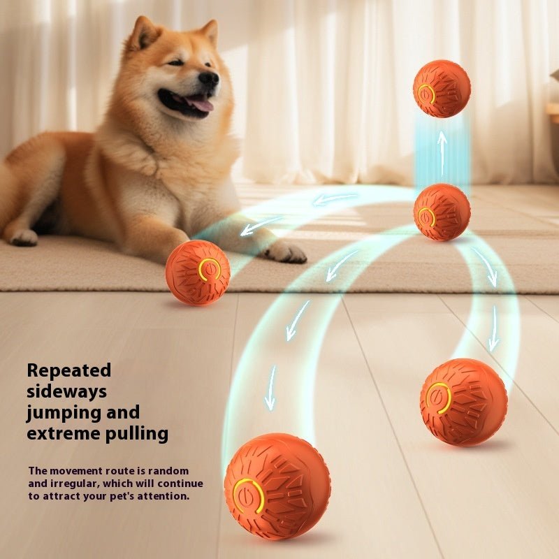 Pets Electric Jumping Ball – Automatic Bouncing, Luminous Silicone Toy for Dogs - Jolly Lulu Pets