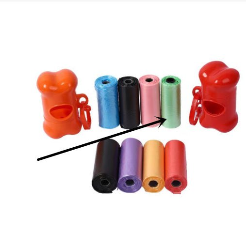 Portable Dog Waste Bags Dispenser – Durable Poop Bag, 6 Color Options - Jolly Lulu Pets