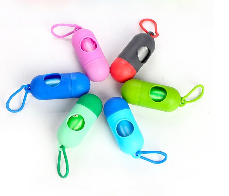 Portable Dog Waste Bags Dispenser – Durable Poop Bag, 6 Color Options - Jolly Lulu Pets