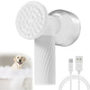 Self - Foaming Dog Bath Brush with Soap Dispenser – Silicone Grooming Brush for Dogs & Cats - Jolly Lulu Pets