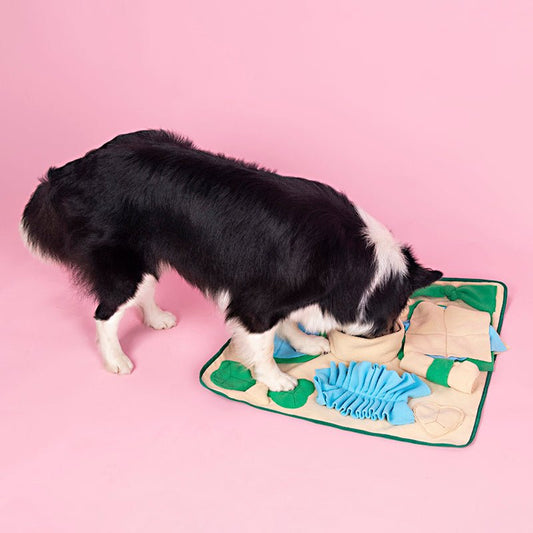 “Snuffle mat for dogs – interactive nosework toy”

“Dog slow feeder mat with hidden treat pockets”

“Fleece sniffing mat for large and small dogs”