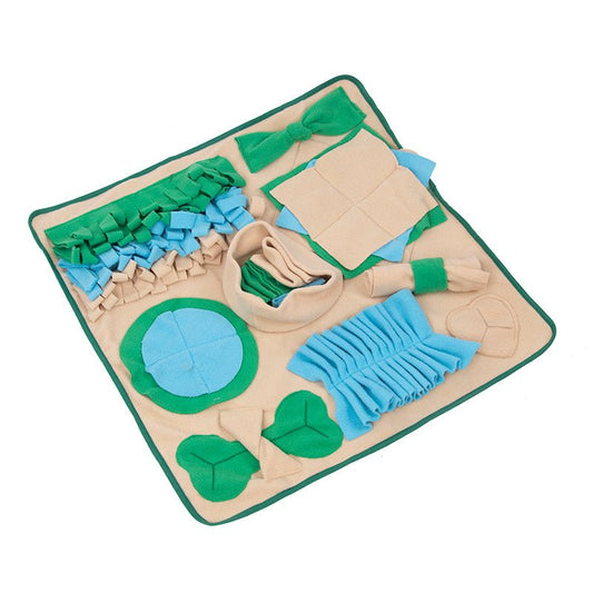 “Snuffle mat for dogs – interactive nosework toy”

“Dog slow feeder mat with hidden treat pockets”

“Fleece sniffing mat for large and small dogs”