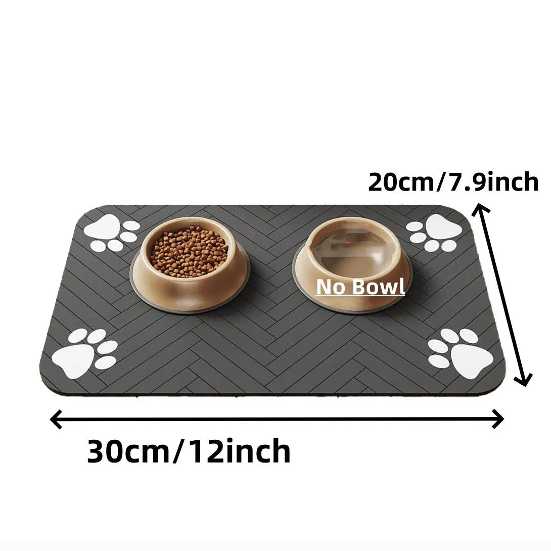 Soft Absorbent Mat for Pet Food Stations - Jolly Lulu Pets