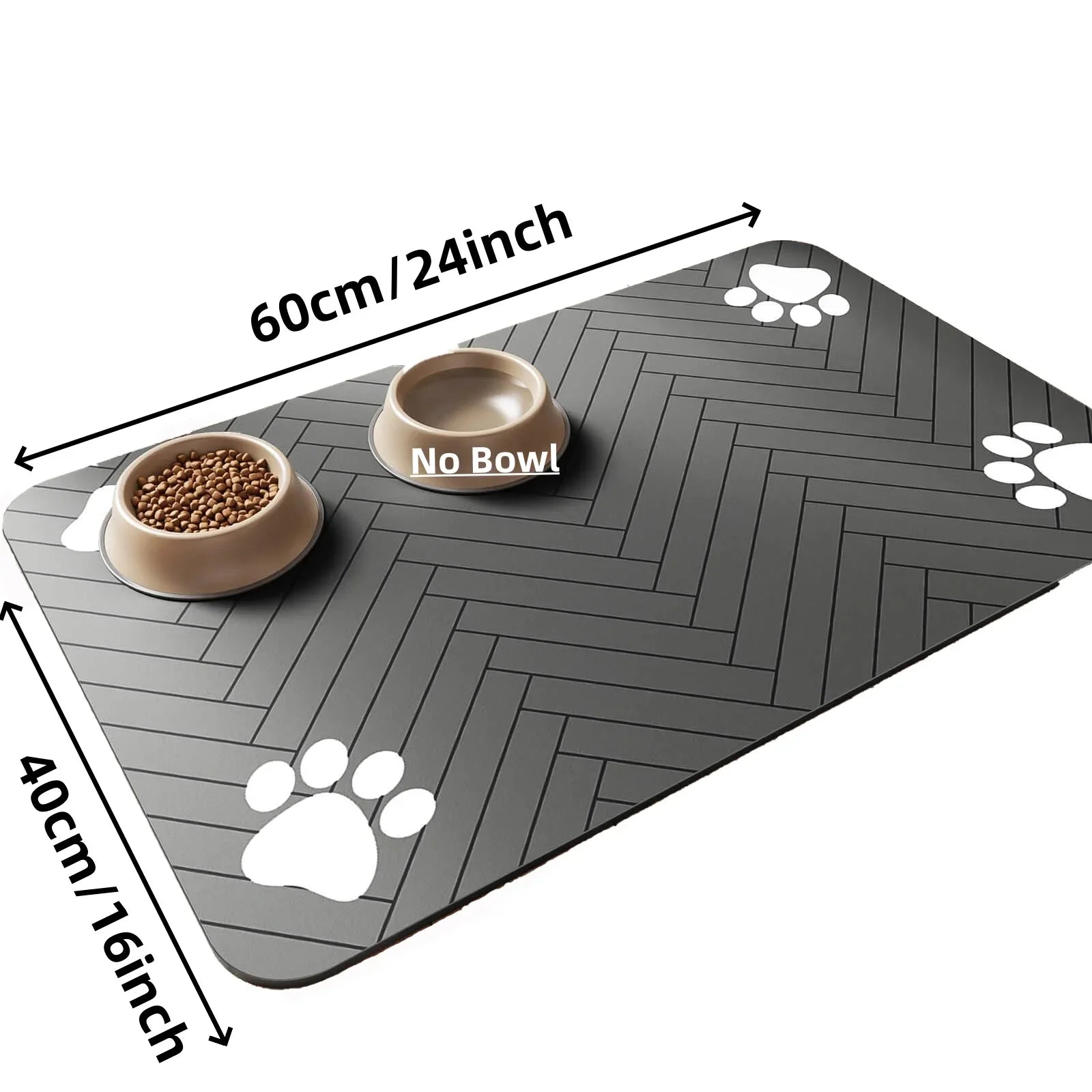 Soft Absorbent Mat for Pet Food Stations - Jolly Lulu Pets