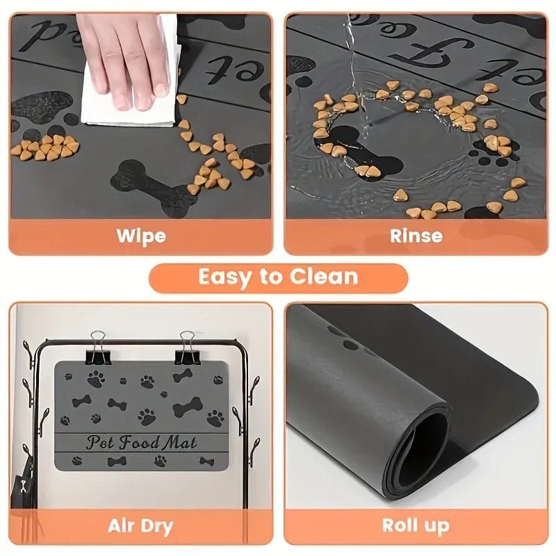 Soft Absorbent Mat for Pet Food Stations - Jolly Lulu Pets