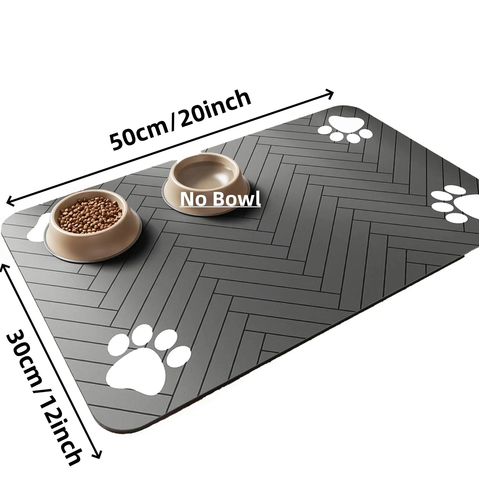 Soft Absorbent Mat for Pet Food Stations - Jolly Lulu Pets