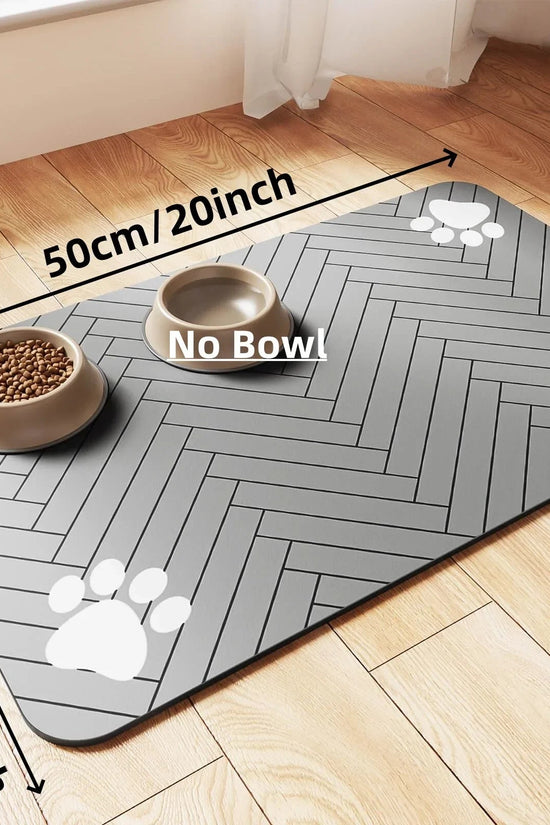 Soft Absorbent Mat for Pet Food Stations - Jolly Lulu Pets