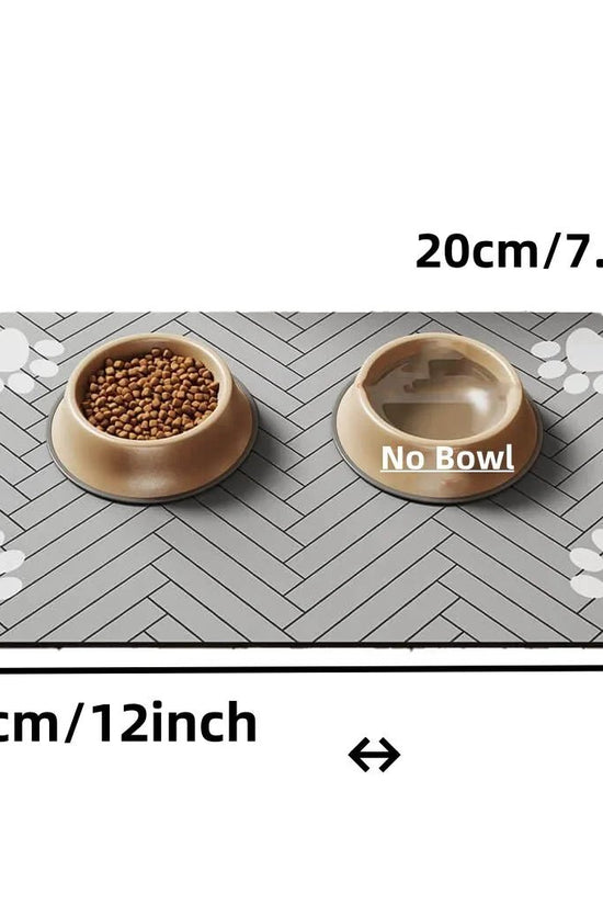 Soft Absorbent Mat for Pet Food Stations - Jolly Lulu Pets