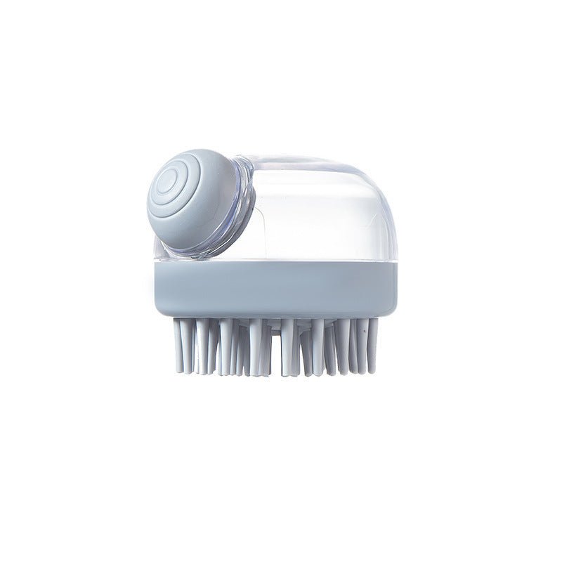 Soft Silicone Bristle Dog Brush with Soap Dispenser – Grooming & Massage Bath Brush - Jolly Lulu Pets